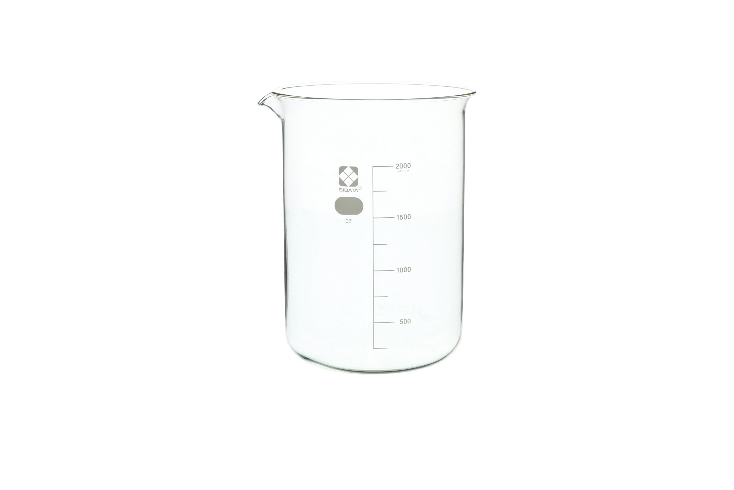 SIBATA Glass Beaker, 2000 mL, each