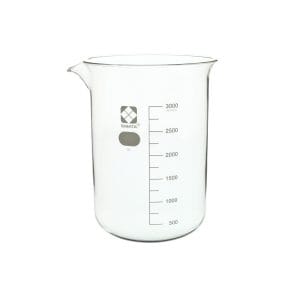 SIBATA Glass Beaker, 3000 mL, each