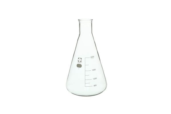 SIBATA Glass Erlenmeyer Flask, 2000 mL