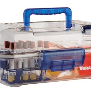DuraPorter® Sample or Specimen Transport Container, Clear/Blue