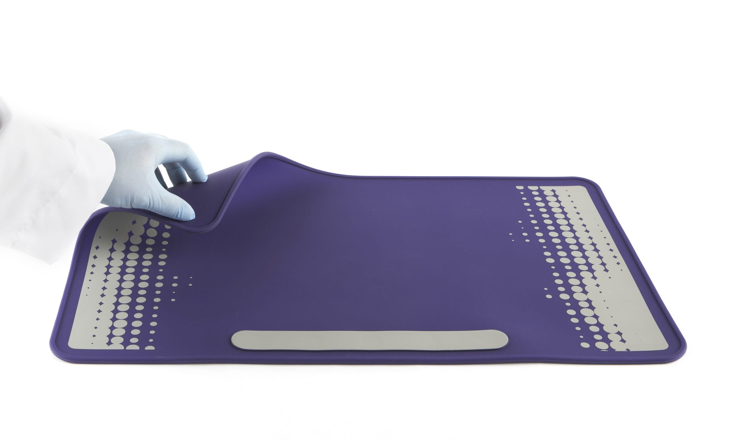 Lab Mat, Silicone Bench Protector, Purple/Grey