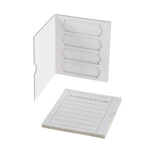 4-Place Cardboard Slide Holders, pk20, Cardboard