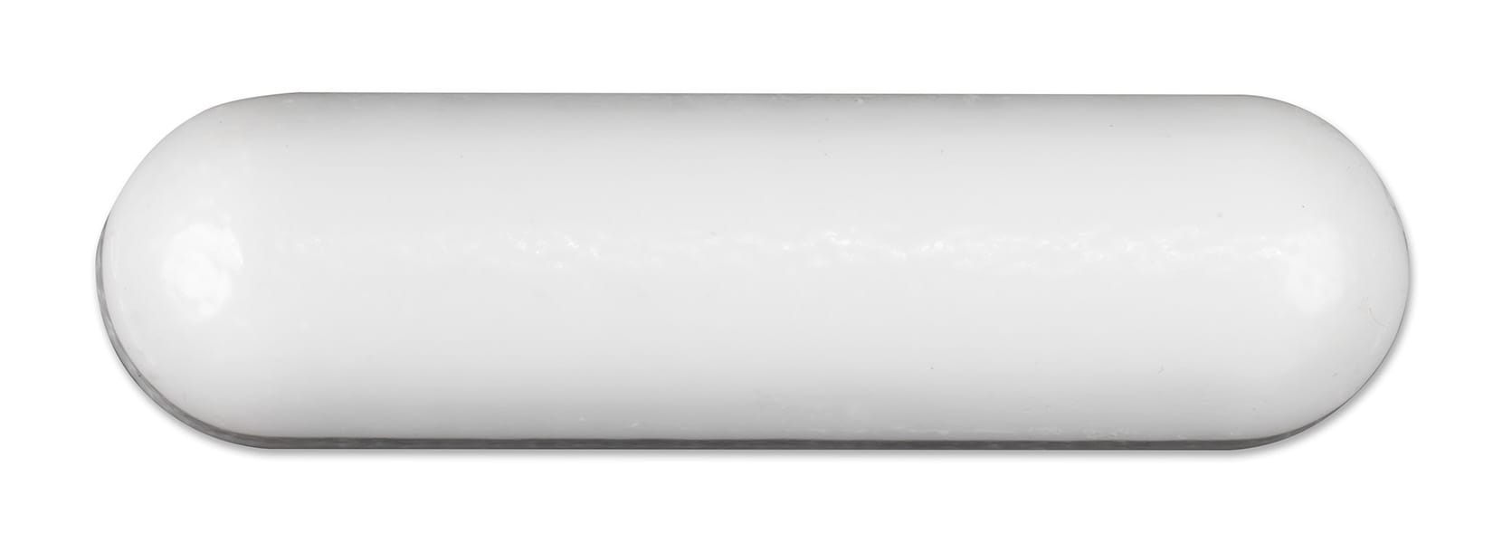 Magnetic Stir Bar, PTFE, Smooth, 30x8mm, pk10, White