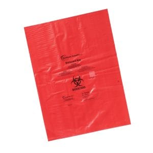 Biohazard Bags, PP 14x19" (356x483mm), Red