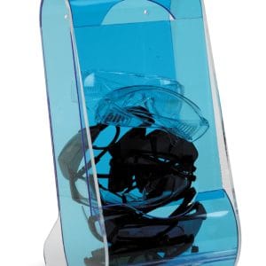 Acrylic Eyeglass Dispenser Counter or Wall Mount, Blue