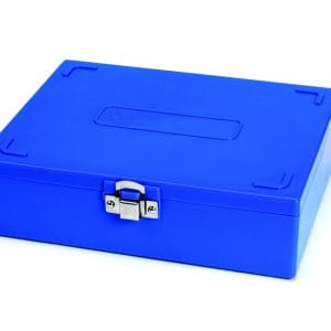 Tall Slide Box 100-Place, Cork, Blue