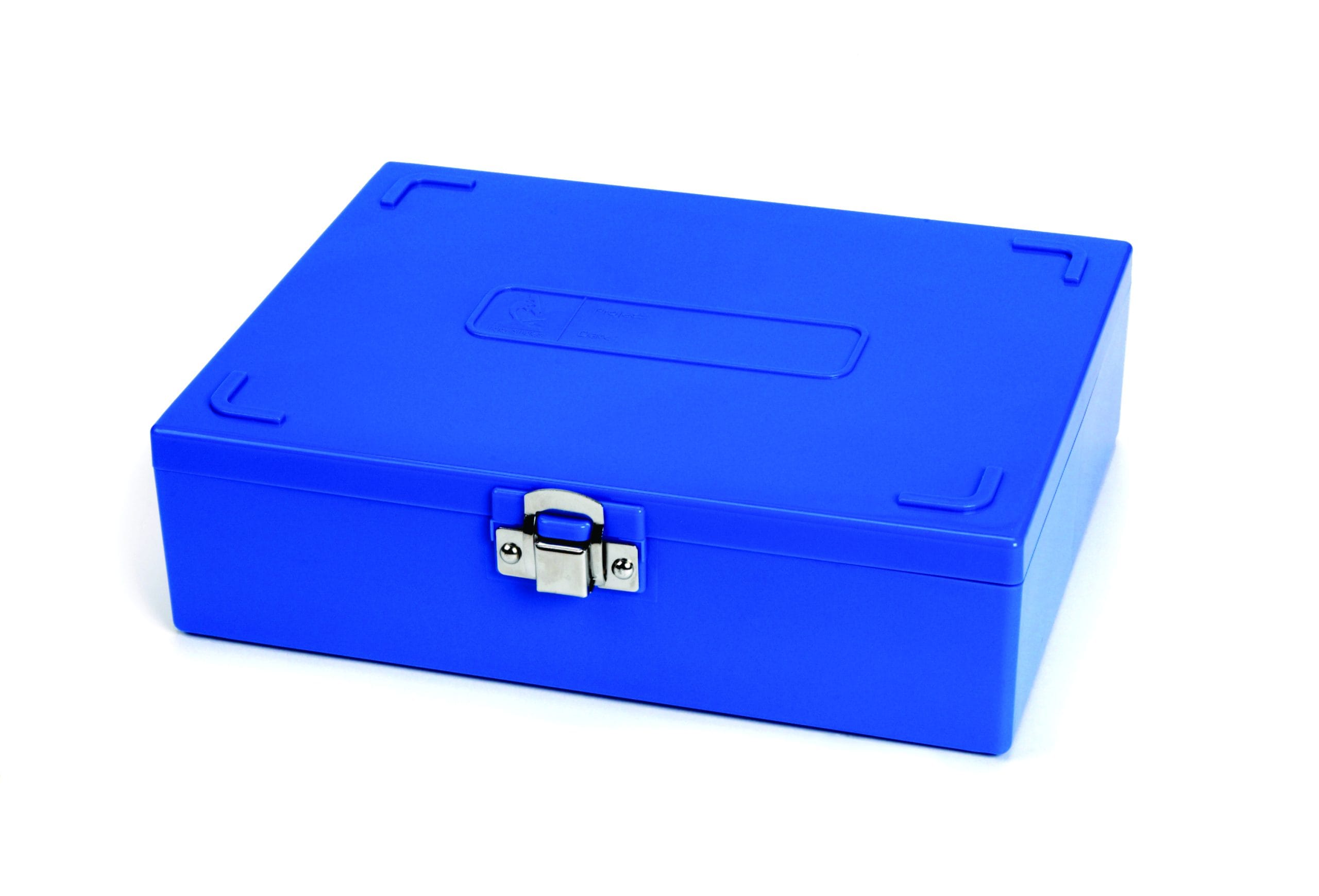 Tall Slide Box 100-Place, Cork, Blue