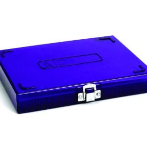 Microscope Slide Box Polycarbonate 100-Place, Purple