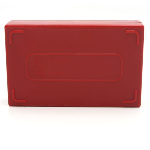 Premium Microscope Slide Box, 25-Place, Foam, Red
