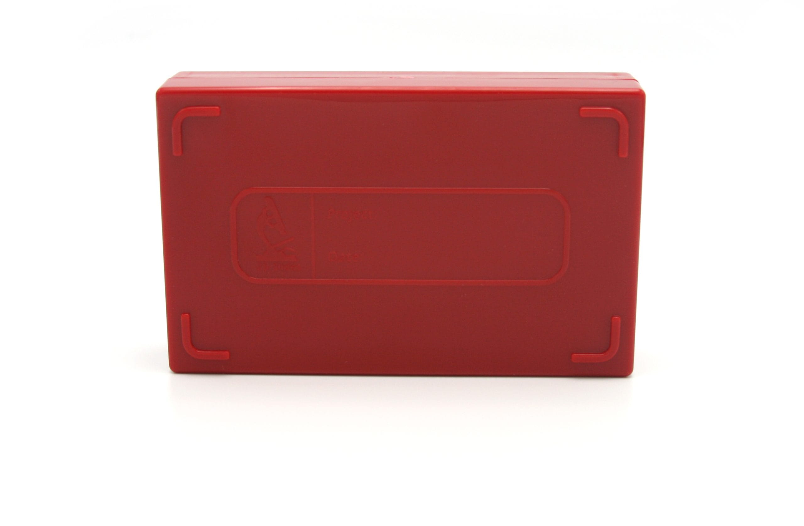 Premium Microscope Slide Box, 25-Place, Foam, Red
