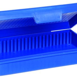 Microscope Slide Box, 25-Place, Blue