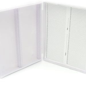 Microscope Slide Box, 100-Place, White