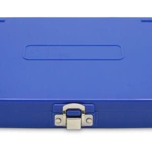 Premium Microscope Slide Box, 100-Place, Cork, Blue