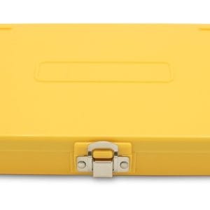 Premium Microscope Slide Box, 100-Place, Cork, Yellow