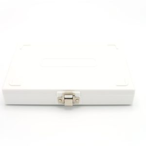 Premium Microscope Slide Box, 100-Place, Cork, White