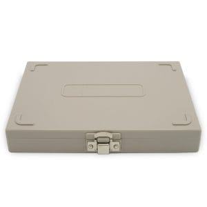 Premium Microscope Slide Box, 100-Place, Cork, Grey