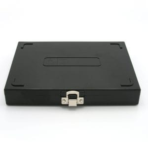 Premium Microscope Slide Box, 100-Place, Cork, Black