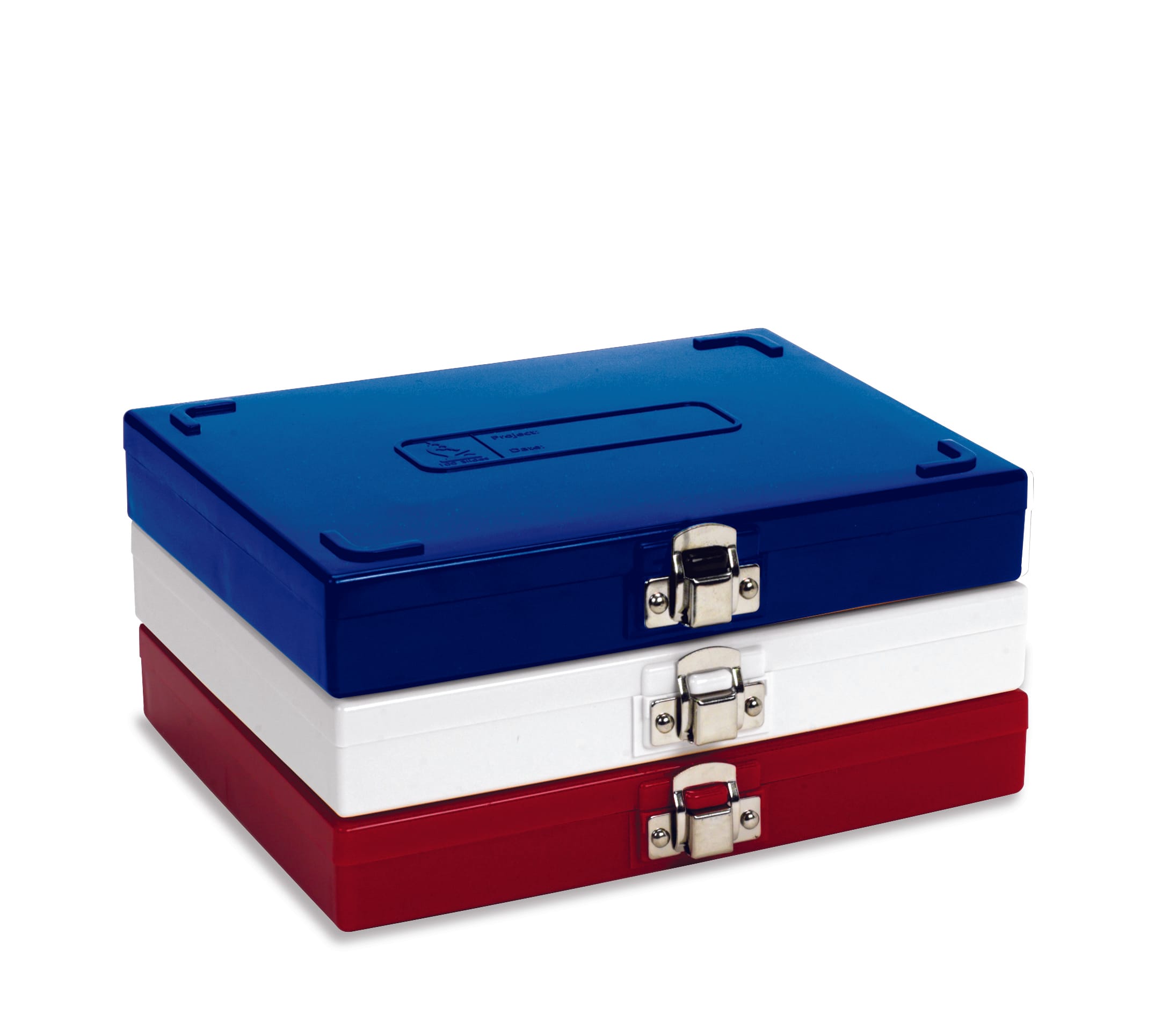 Premium Microscope Slide Box, 100-Place, Foam, Blue