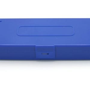 Premium Microscope Slide Box, 50-Place, Cork, Blue