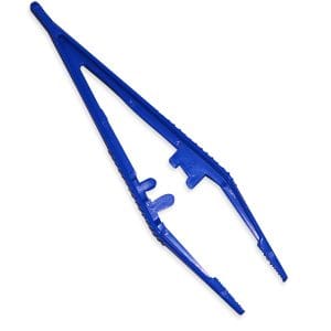 Forceps Plastic pk6, Blue