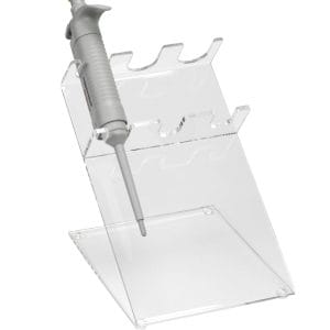 Pipette Stand Acrylic  3-Place, Clear