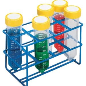 Coated Wire Tube Rack 25-30mm 50mL Tubes, 2x4 Format, Blue