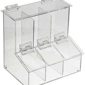 Workstation Dispensing Bin, 3 Place Compartment