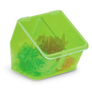 Dual Compartment Dispensing Bin, Green