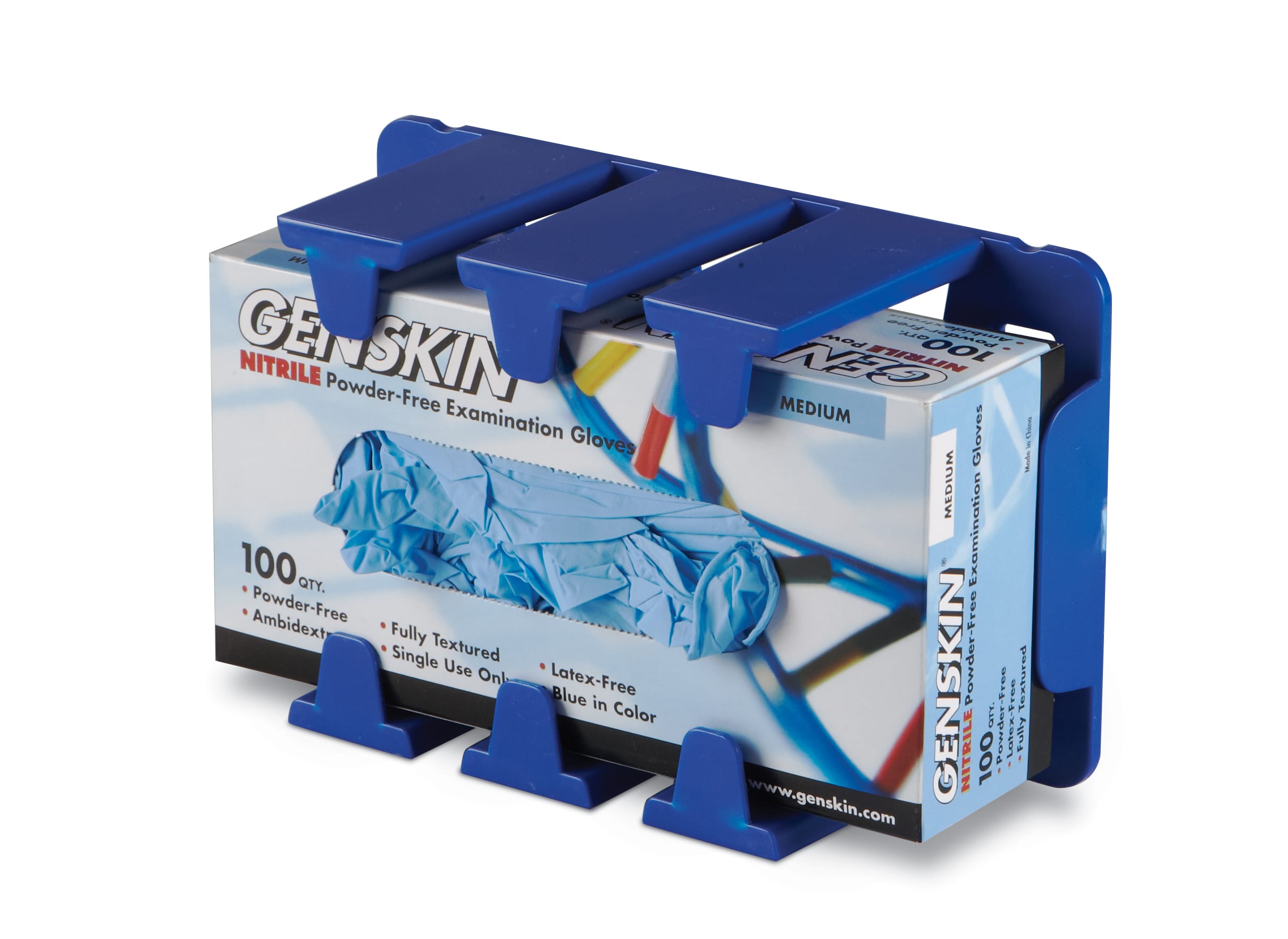Glove Box Holder Anti-Microbial, Blue