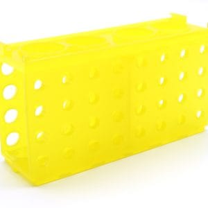 4-Way Tube Rack, Yellow