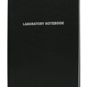 Laboratory Notebook, 100-pages, Lined, Black