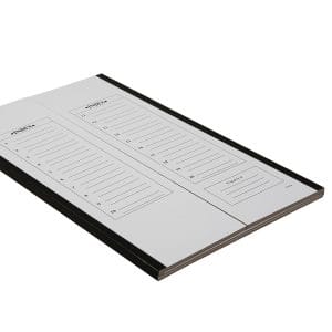 20-Place Cardboard Slide Tray, Black Trim