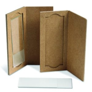 1-Place Cardboard Slide Holders, pk25, Cardboard
