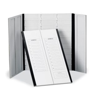 30-Place Cardboard Slide Tray, Black Trim